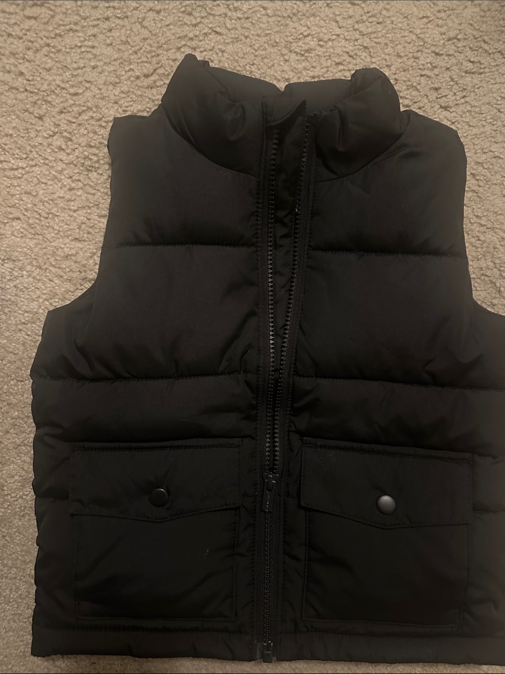 Kids Black Puffer Vest - Old Navy